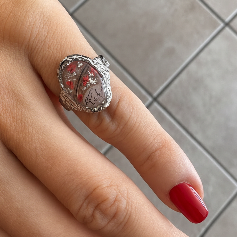 Anello in resina Personalizzabile 🌺