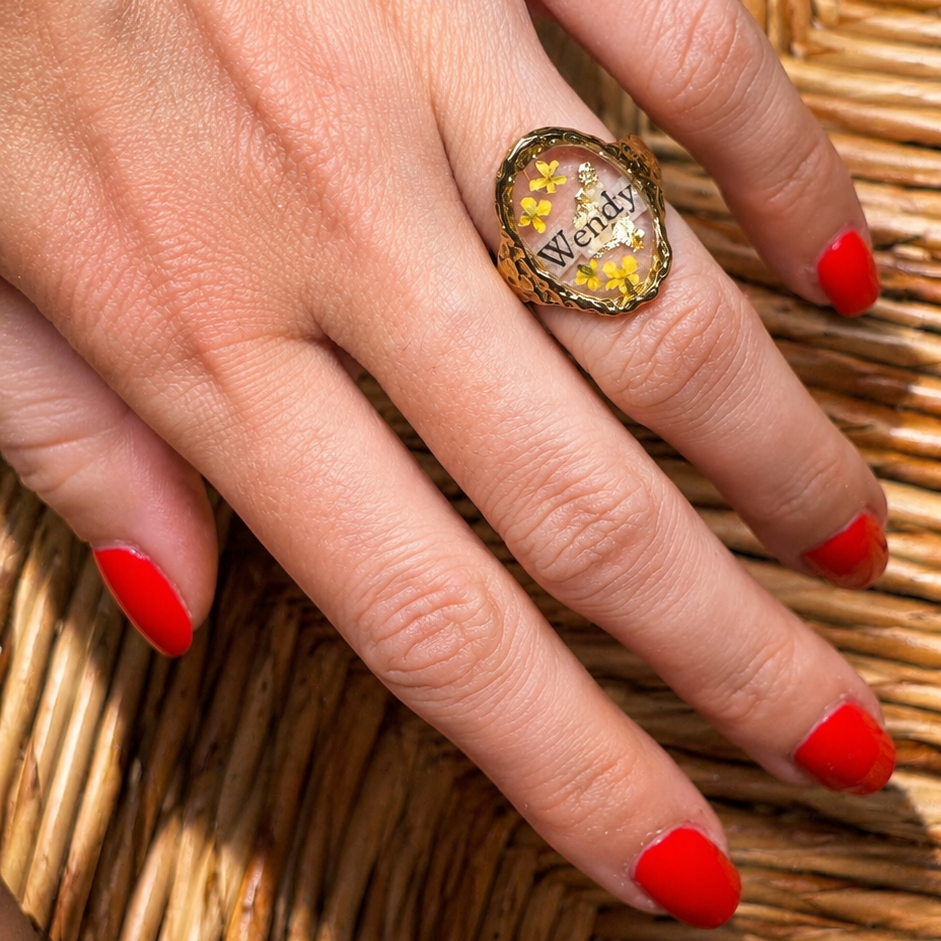 Anello in resina Personalizzabile