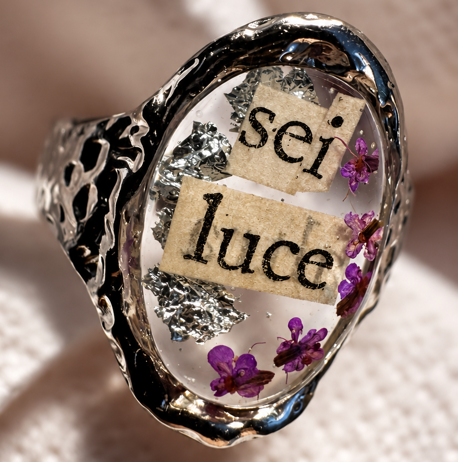 Anello in resina Personalizzabile 🌺