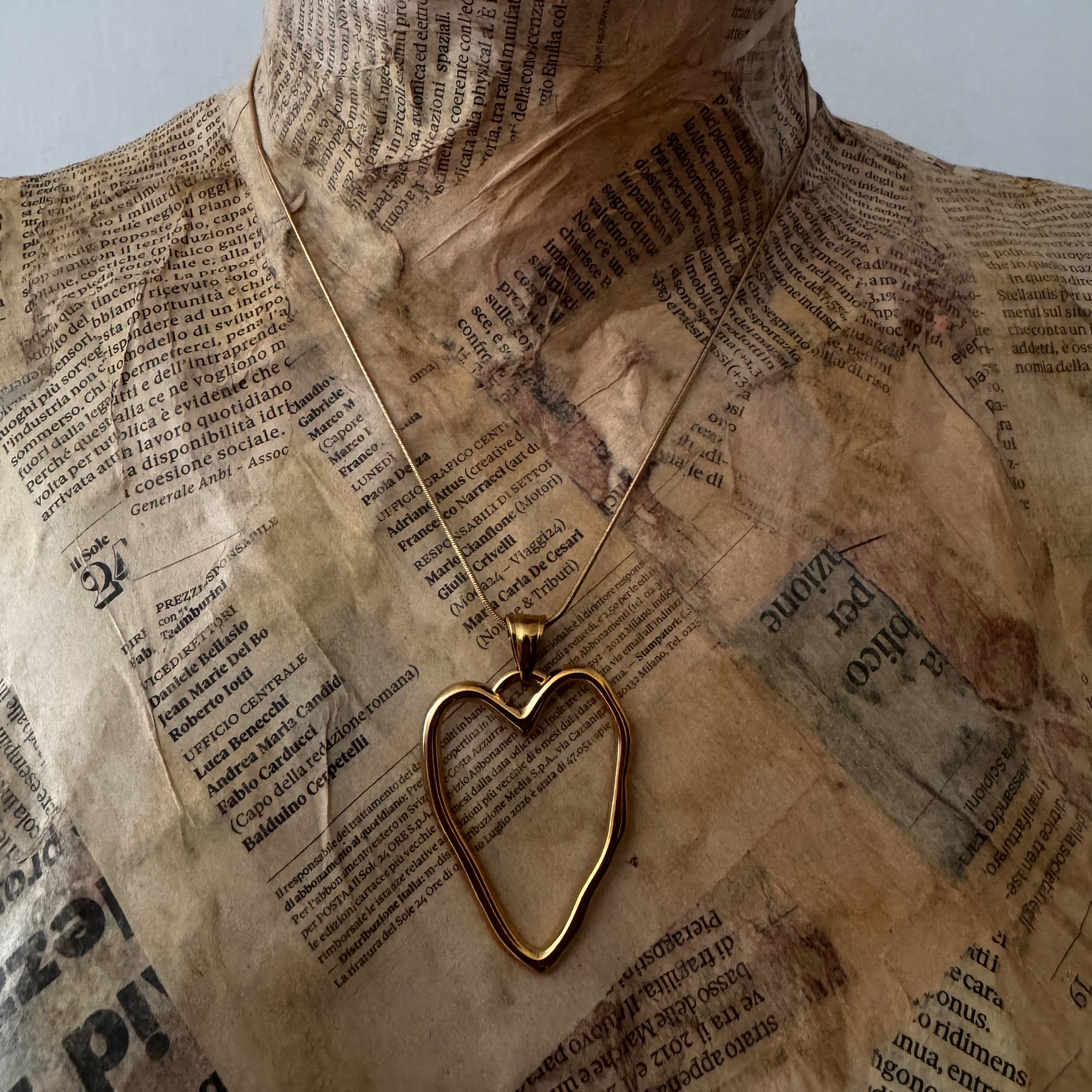 Collana Cuore Magnum in Resina Personalizzabile