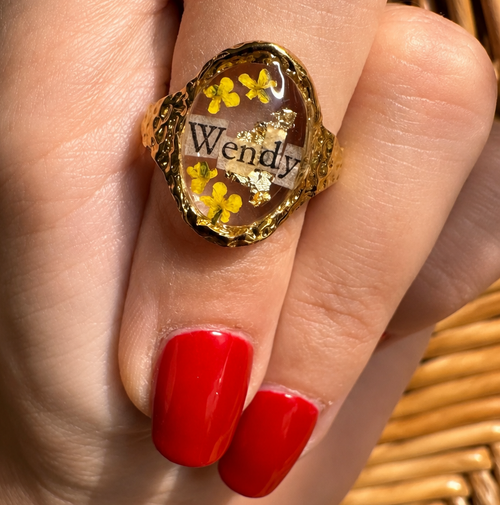 Anello in resina Personalizzabile