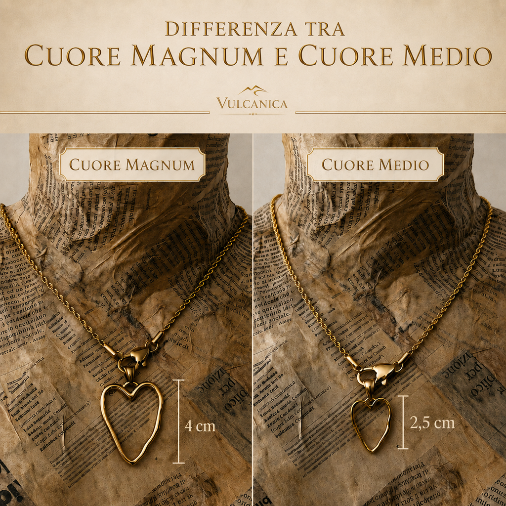 Collana Cuore Medio in Resina Personalizzabile