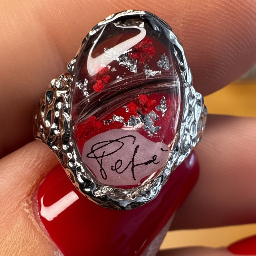 Anello in resina Personalizzabile 🌺