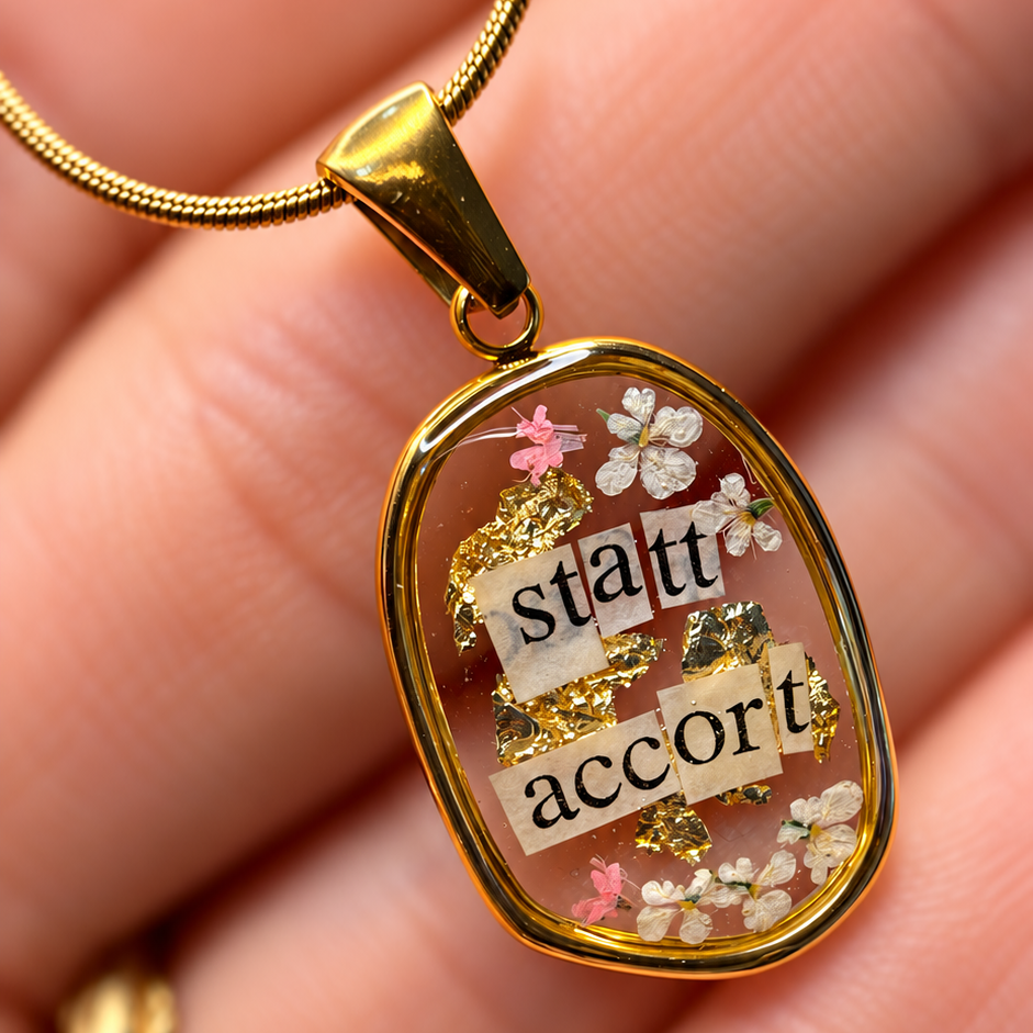 Collana ovale personalizzabile