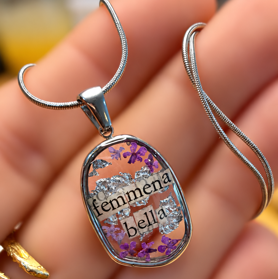 Collana ovale personalizzabile