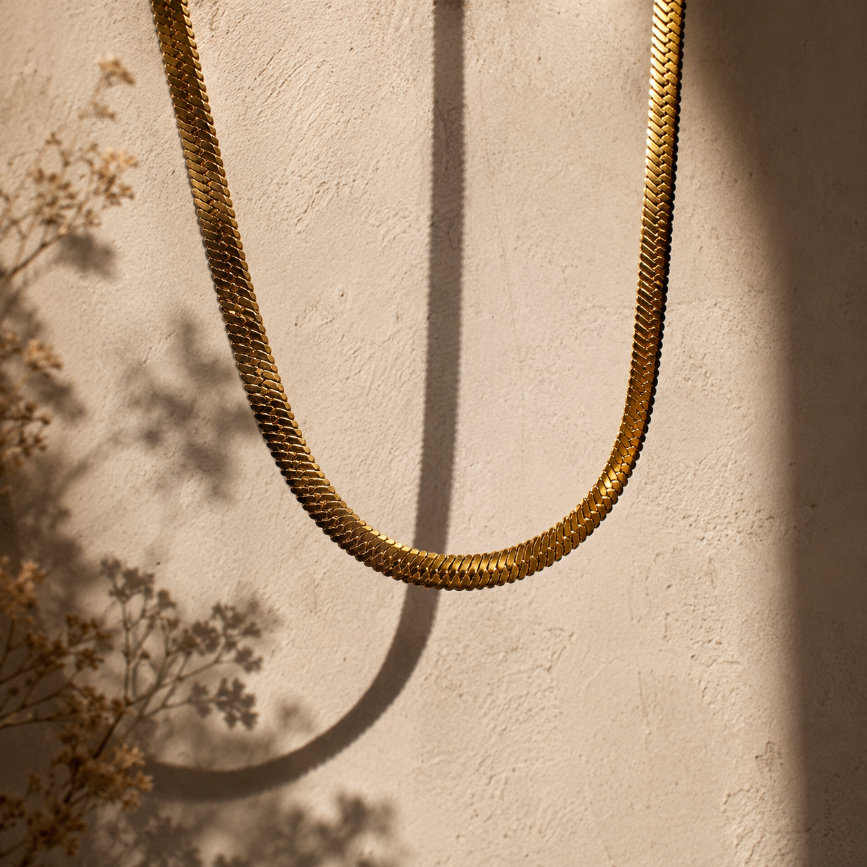 Collana Snake Piatta