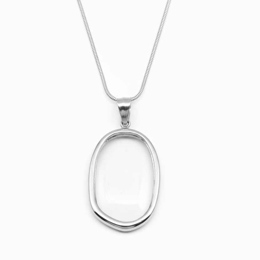 Collana ovale medio personalizzabile