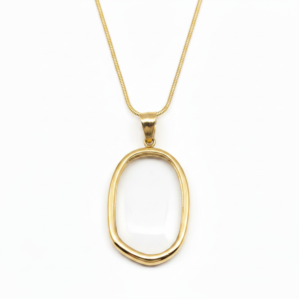 Collana ovale medio personalizzabile