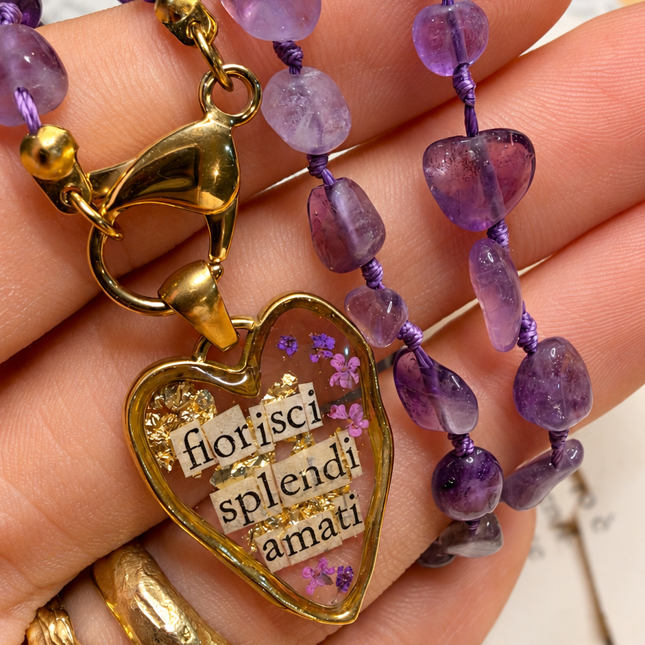 Collana Cuore in Resina Personalizzabile