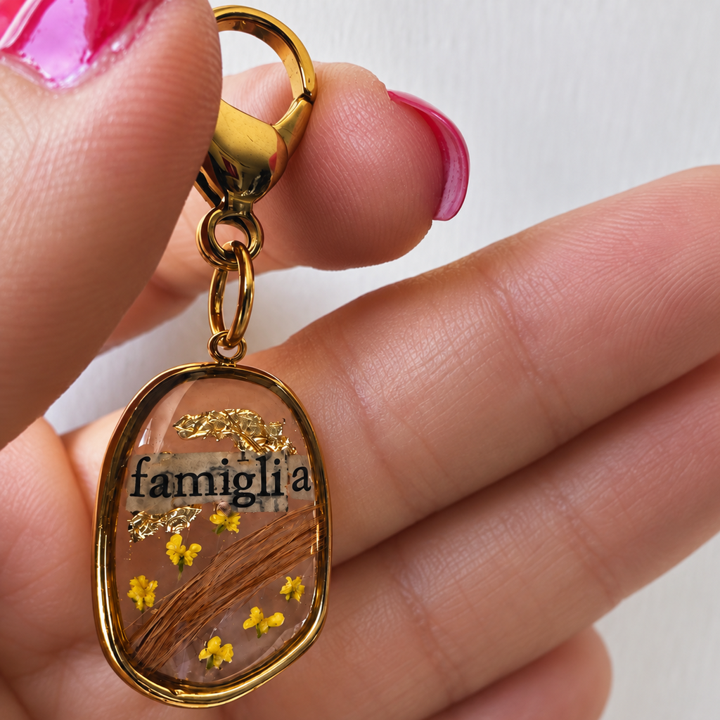 Portachiavi con Ciondolo Personalizzato 🌺