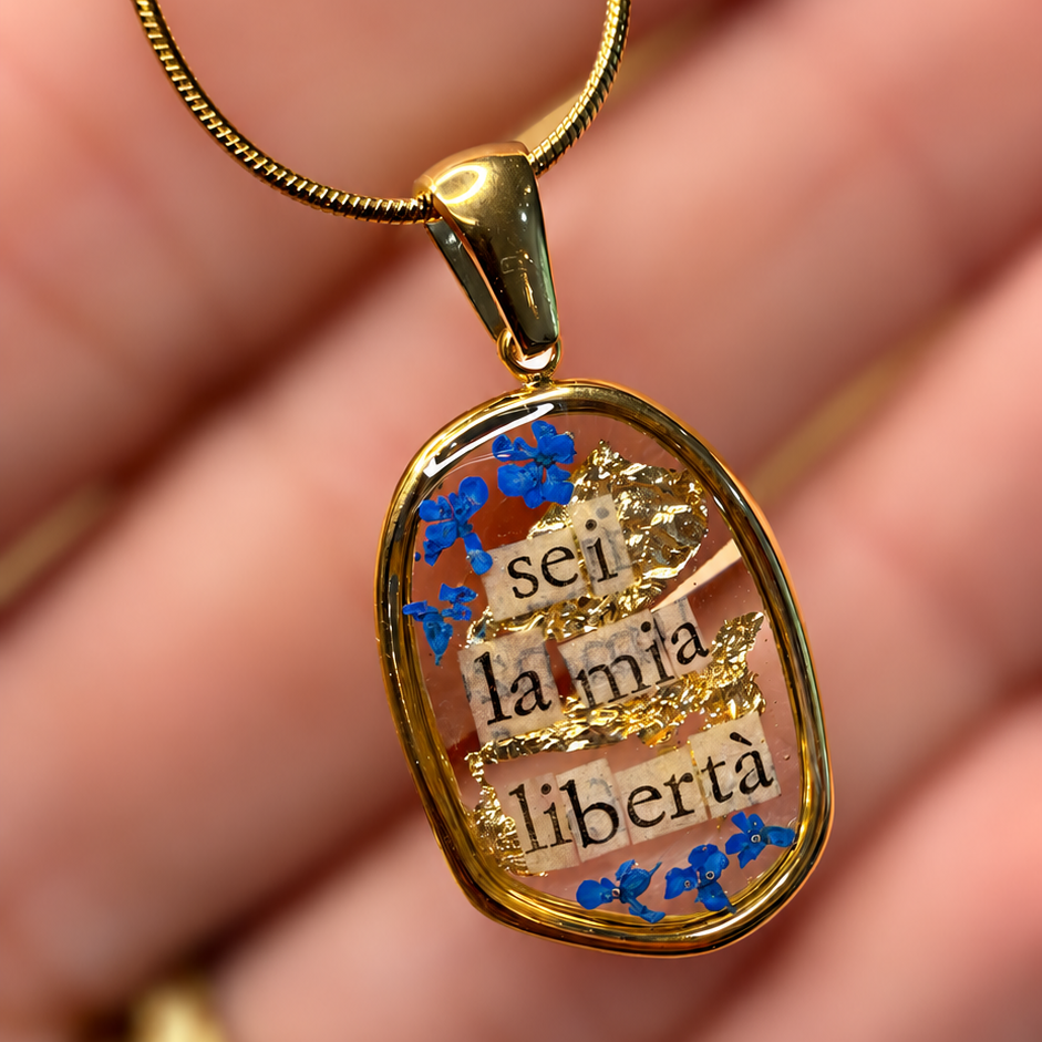 Collana ovale personalizzabile