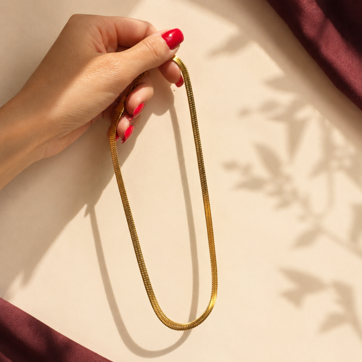 Collana Snake Piatta