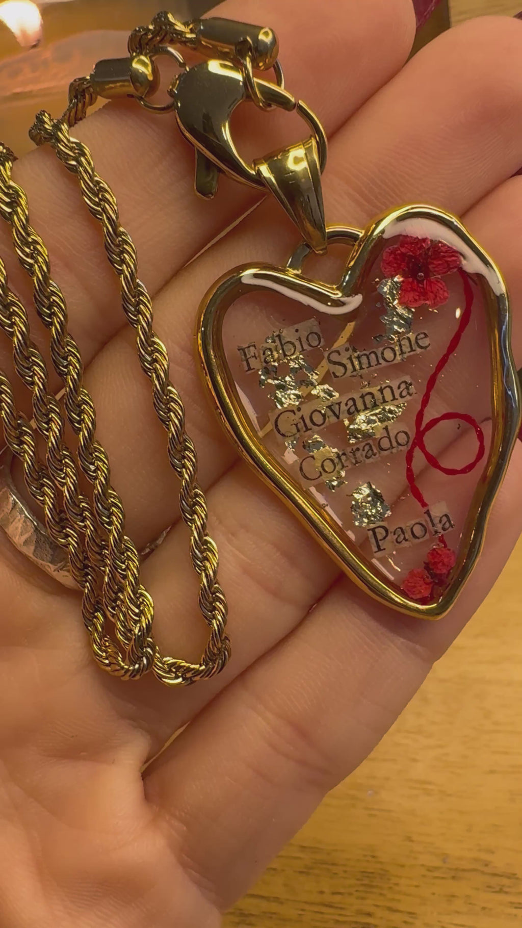 Cuore Magnum in Resina Personalizzabile